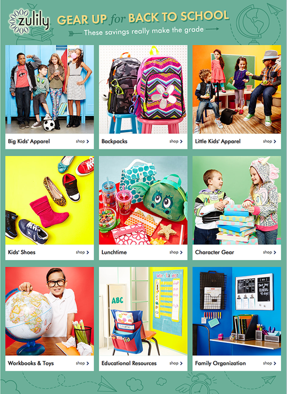 Zulily Back to School Deals