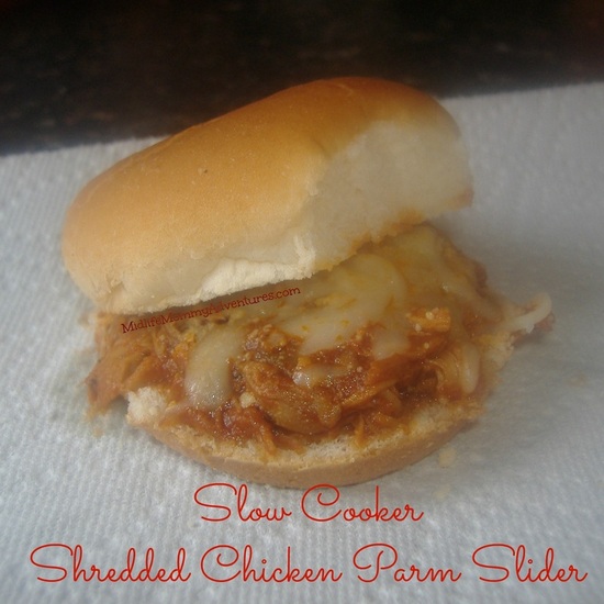 Slow cooker chicken parm slider