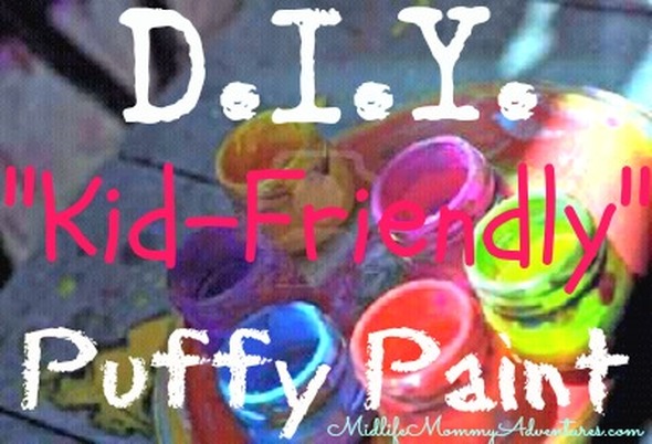 DIY Kid Friendly Puffy Paint