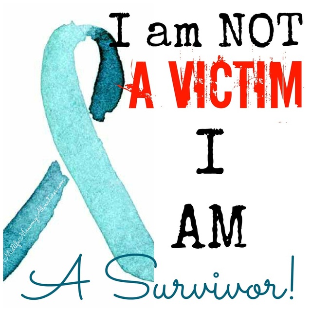 I am NOT a Victim Sexual Assault Awareness Ribbon