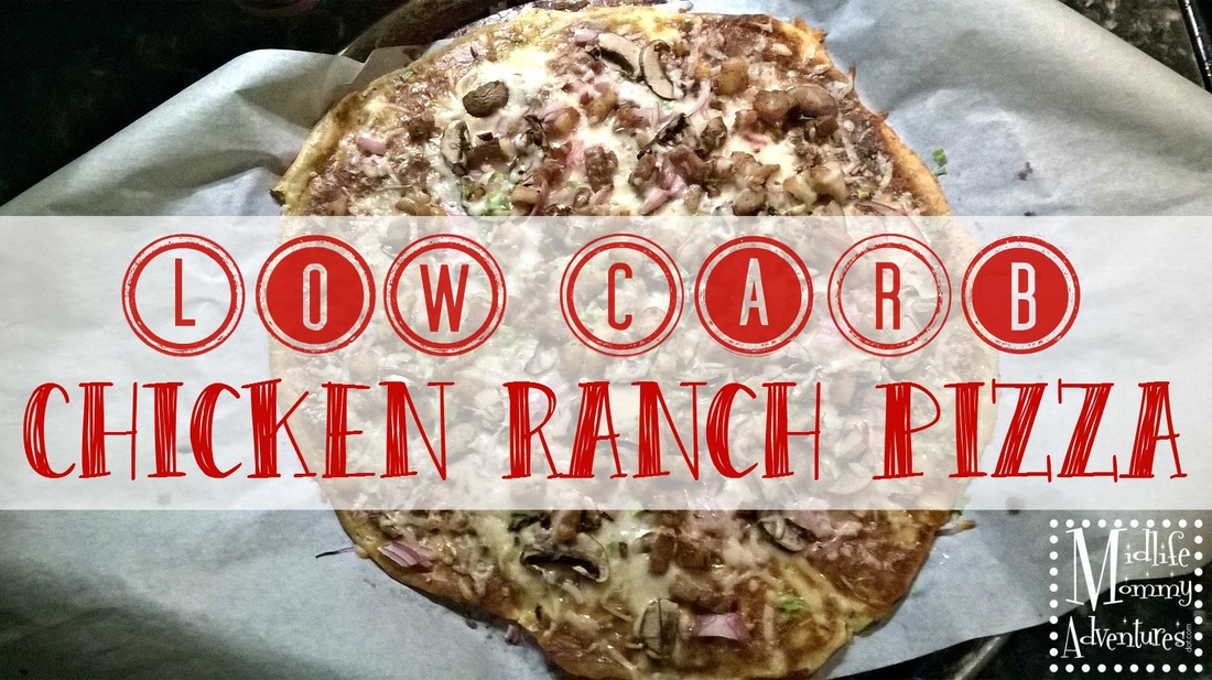 #LowCarb Chicken Ranch Pizza