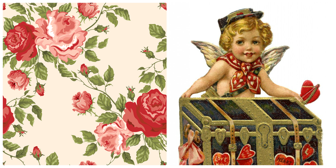 Vintage Valentine Printable Bi Fold card