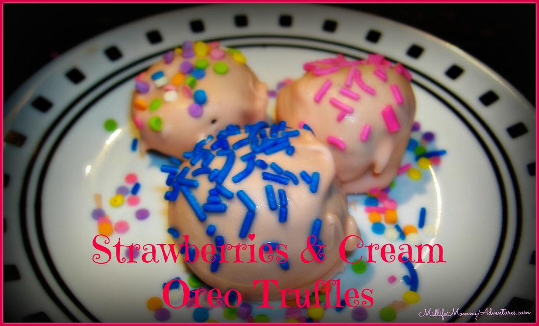 Strawberries and Cream Oreo Truffles #Recipe