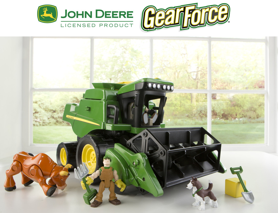 John Deere Gear Force Harvest Action Combine Playset #GiftGuide2014