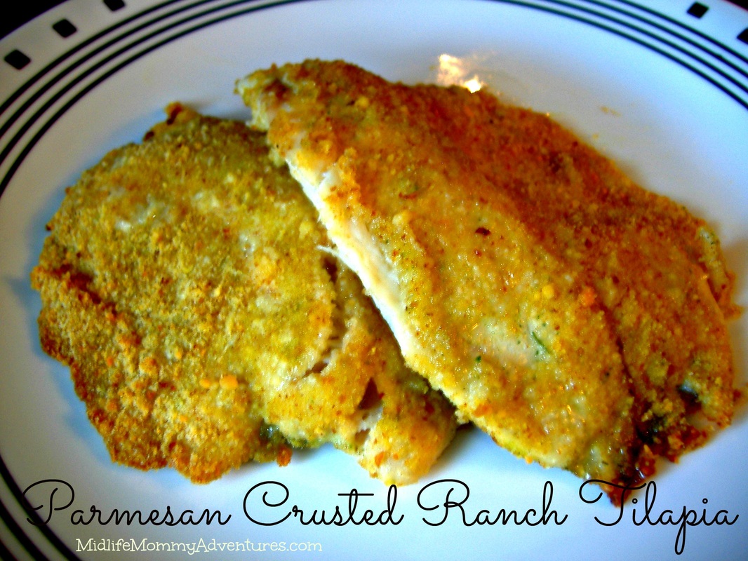 Parmesan Crusted Ranch Tilapia (Baked not Fried)