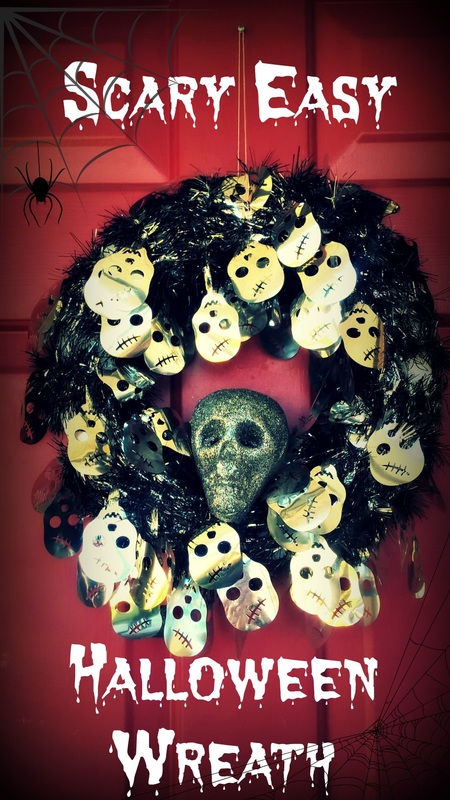Scary Easy DIY Halloween Wreath