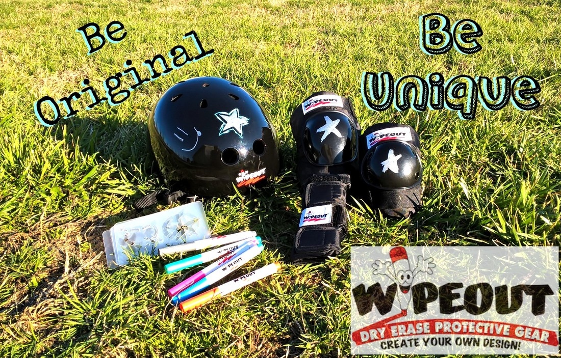 Wipeout Dry Erase Customizable Protective Gear #wipeoutart